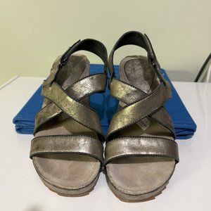 Antelope Collection Leather Platform Wedge Sandals 37 EU 6.5 US